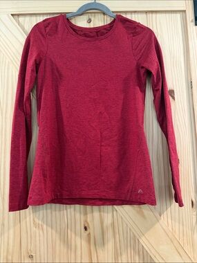 F&F Women's Long Sleeve Crew Neck Top - Red